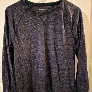 Express Men's Purple Long Sleeve Shirt Medium
